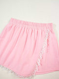Peter Pan Lace Embellished Neck Sweatshirt and Skirt Two Piece Set - Trendsi - Flyclothing LLC