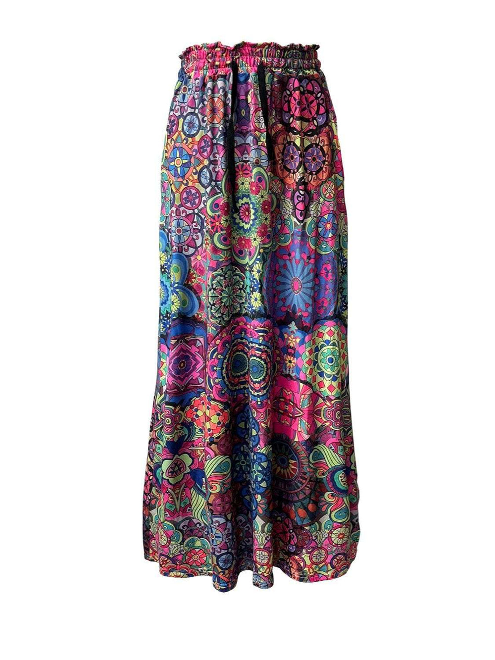 Printed Maxi Skirt with Pockets - Trendsi - Flyclothing LLC