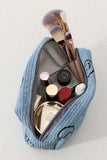 Zenana Smiley Face Corduroy Cosmetic Pouch - Trendsi - Flyclothing LLC