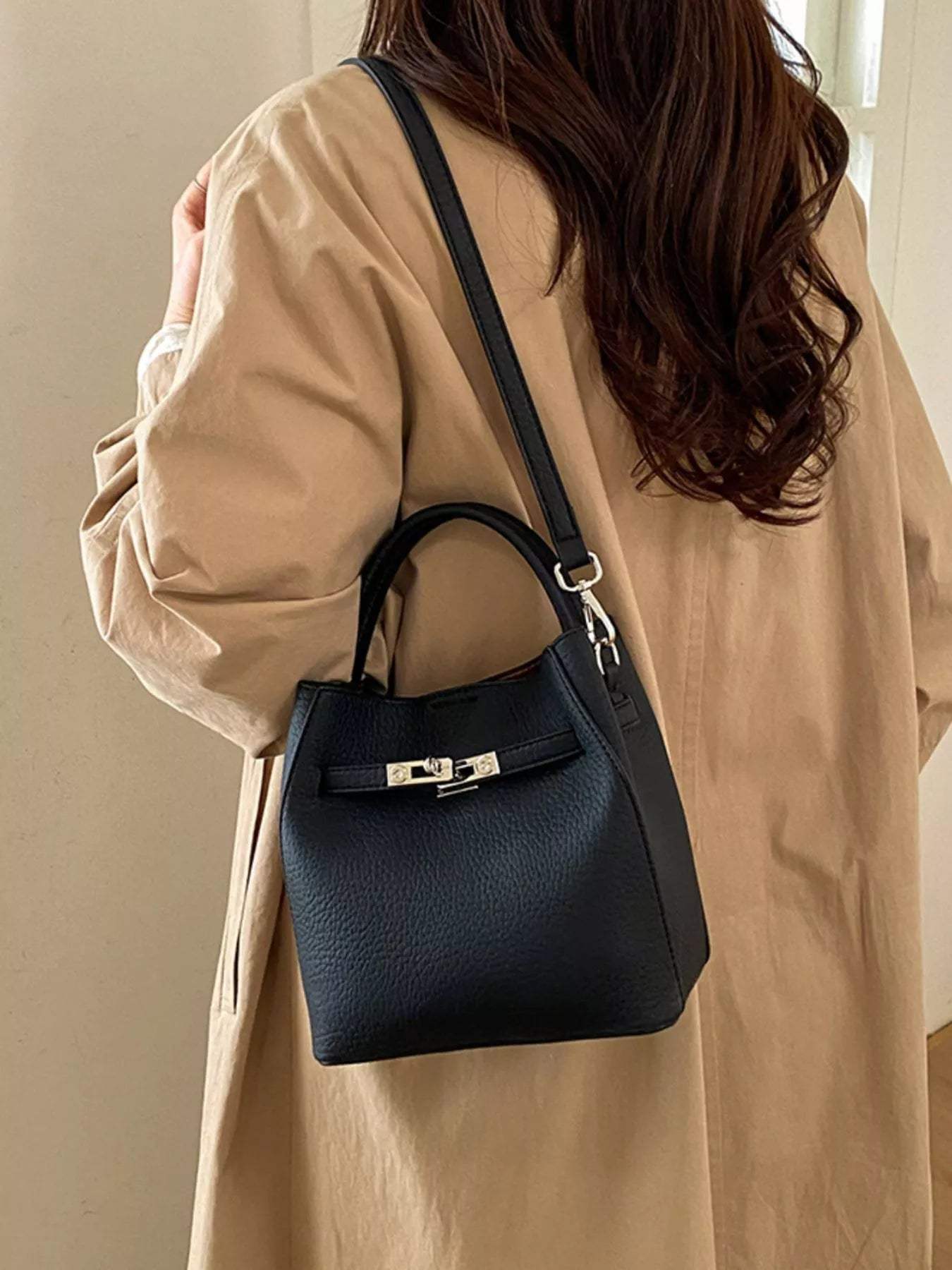 PU Leather Handbag - Trendsi - Flyclothing LLC