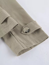 Chic Double-Breasted Belted Trench Coat - Trendsi - Flyclothing LLC