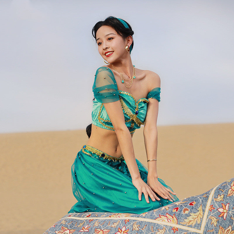 Belly Dance Performance Costume Halloween Costume Set - My Store - Flyclothing LLC
