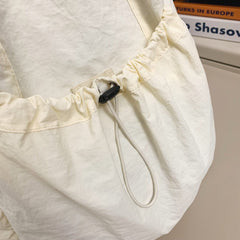 Drawstring Nylon Backpack Bag - Trendsi