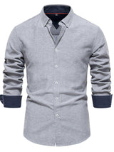 Men's Button Down Collared Neck Shirt - Trendsi - Flyclothing LLC