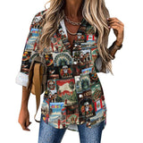 Baha Ranch Colores de Mexico Destination Mexico Button Up Shirt