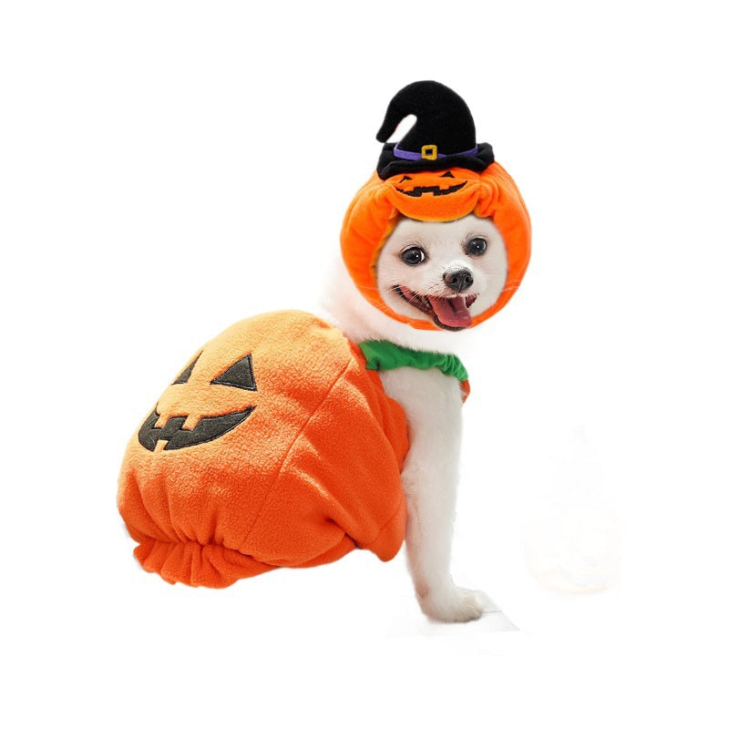 Halloween Pumpkin Vest For Dogs Cats Festive Pet Costume Harness Funny Thanksgiving Christmas Apparel For Small Animals Clothing - My Store - Flyclothing LLC