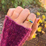 925 Sterling Silver Bead Wrap Ring - Trendsi