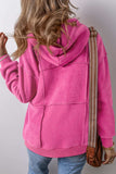 Exposed Seam Long Sleeve Hoodie - Trendsi - Flyclothing LLC