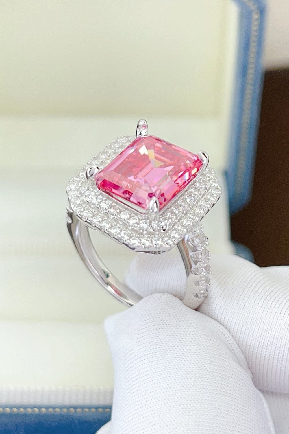 2 Carat Moissanite 925 Sterling Silver Ring - Trendsi