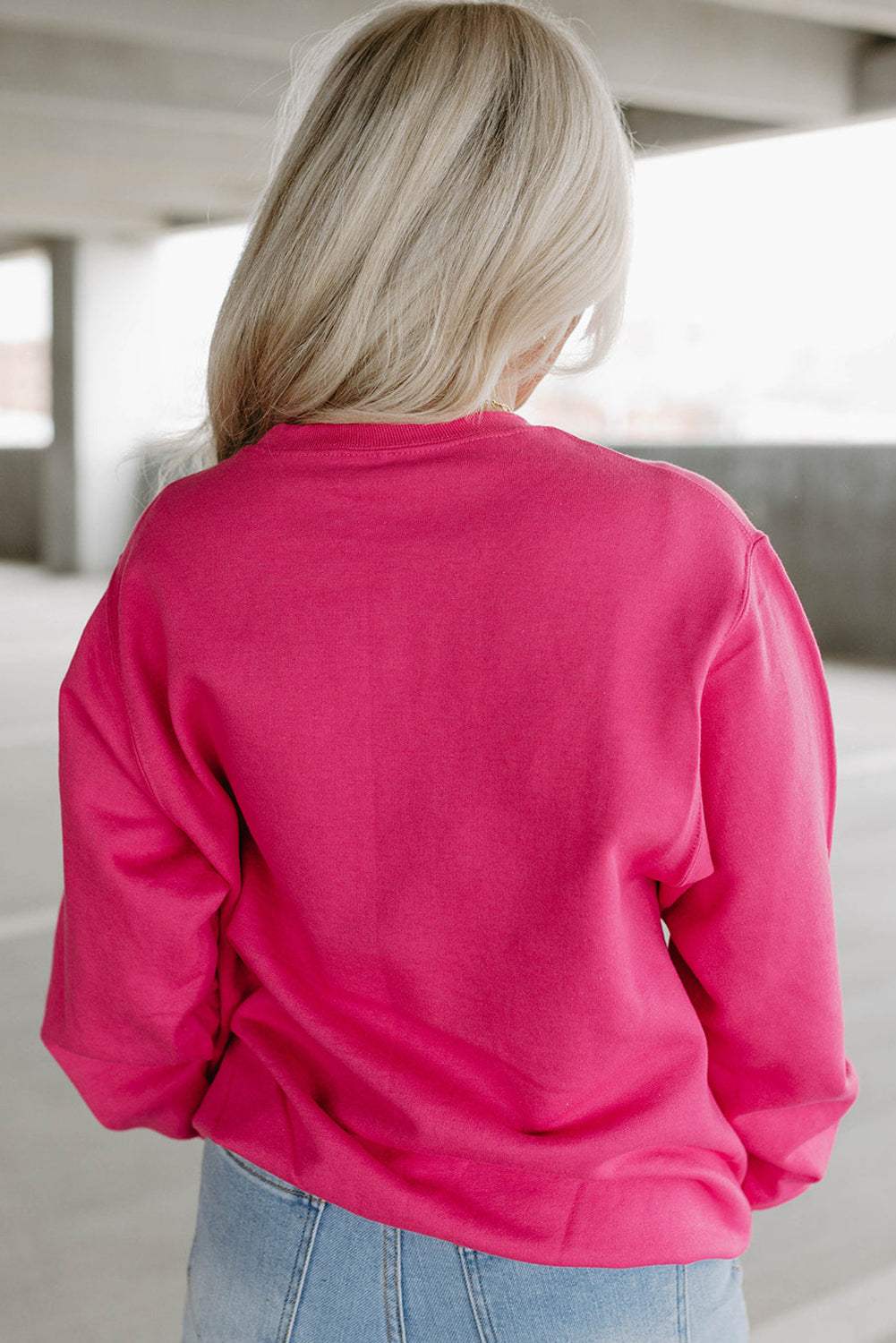Heart Patch Long Sleeve Sweatshirt - Trendsi - Flyclothing LLC