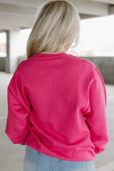 Heart Patch Long Sleeve Sweatshirt - Trendsi