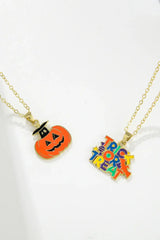 Two-Piece Halloween Theme Necklace Set - Trendsi - Flyclothing LLC
