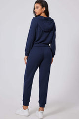 Drawstring Half Zip Hoodie and Joggers Active Set - Trendsi - Flyclothing LLC