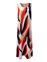 Printed Round Neck Mini Tank Dress - Trendsi - Flyclothing LLC