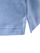 Men's Embroidered Striped Short Sleeve Polo - Trendsi - Flyclothing LLC