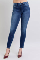 Judy Blue Full Size Washed Thermal Skinny Jeans Plus Size - Trendsi - Flyclothing LLC