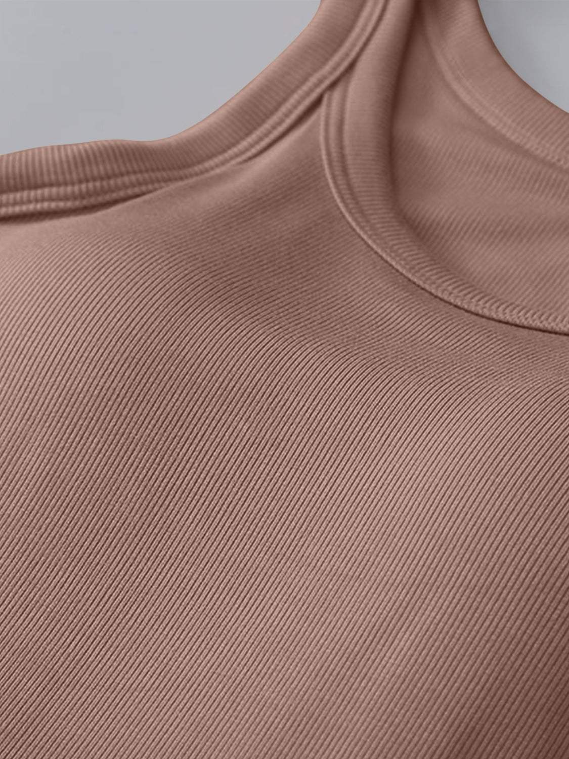 Round Neck Tank with Bra - Trendsi - Flyclothing LLC