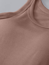 Round Neck Tank with Bra - Trendsi - Flyclothing LLC