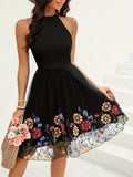 Cutout Grecian Neck Mini Dress - Trendsi