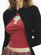 Graphic Round Neck Short Sleeve T-Shirt - Trendsi - Flyclothing LLC