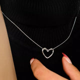 Stainless Steel Heart Necklace - Trendsi - Flyclothing LLC