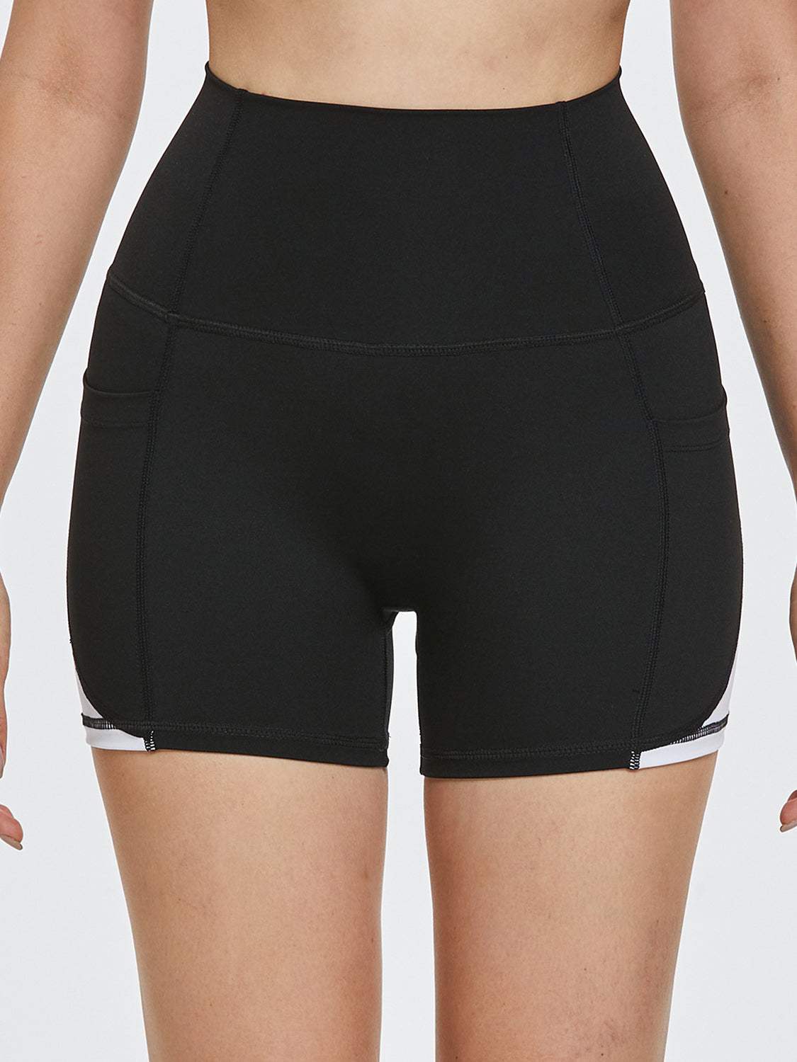 High Waist Active Shorts - Trendsi - Flyclothing LLC