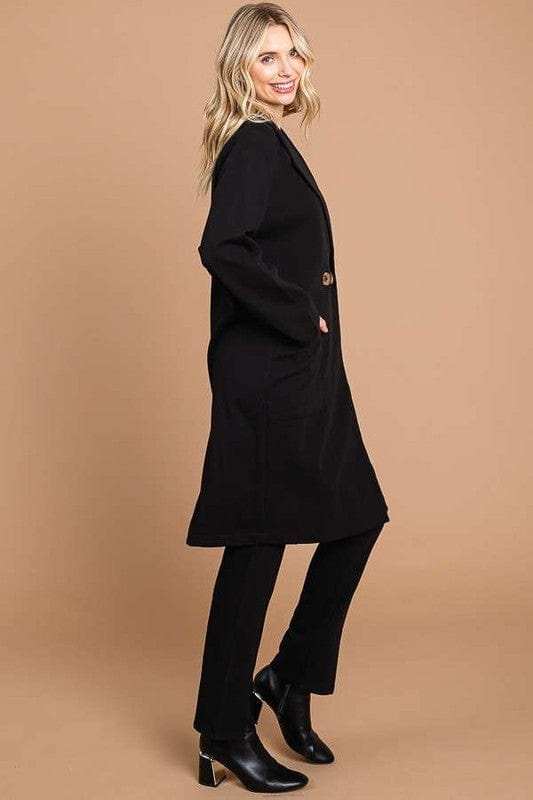 Culture Code Double Breast Lapel Collar Coat - Trendsi - Flyclothing LLC