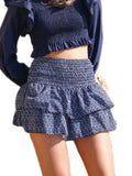 Layered Mini Skirt - Trendsi - Flyclothing LLC