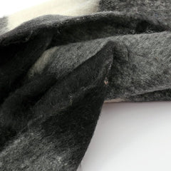 Fringe Contrast Plaid Polyester Scarf - Trendsi