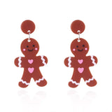 Christmas Acrylic Dangle Earrings - Trendsi - Flyclothing LLC