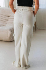 Drawstring High Waist Pants with Pockets - Trendsi - Flyclothing LLC