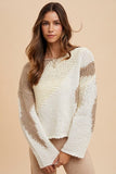 Annie Wear Color Block Drop Shoulder Sweater - Trendsi