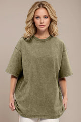 Basic Bae Round Neck Half Sleeve T-Shirt - ShopBasicbae - Flyclothing LLC