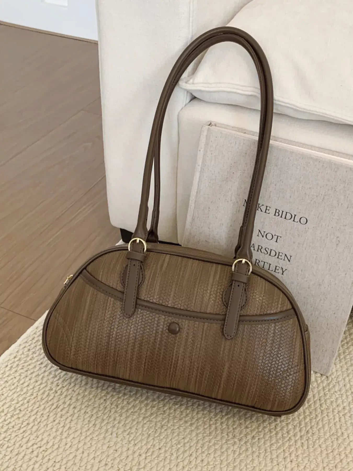 Vintage Buckle Shoulder Bag - Trendsi - Flyclothing LLC