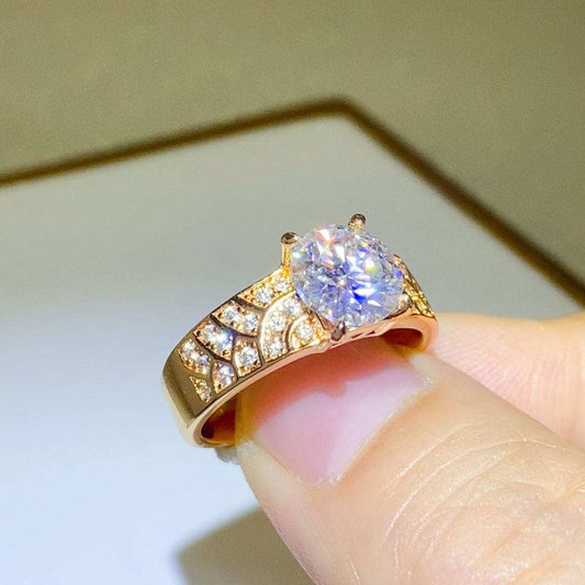1.5 Carat 925 Sterling Silver Moissanite Ring - Trendsi - Flyclothing LLC