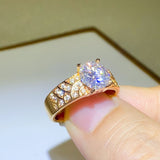 1.5 Carat 925 Sterling Silver Moissanite Ring - Trendsi