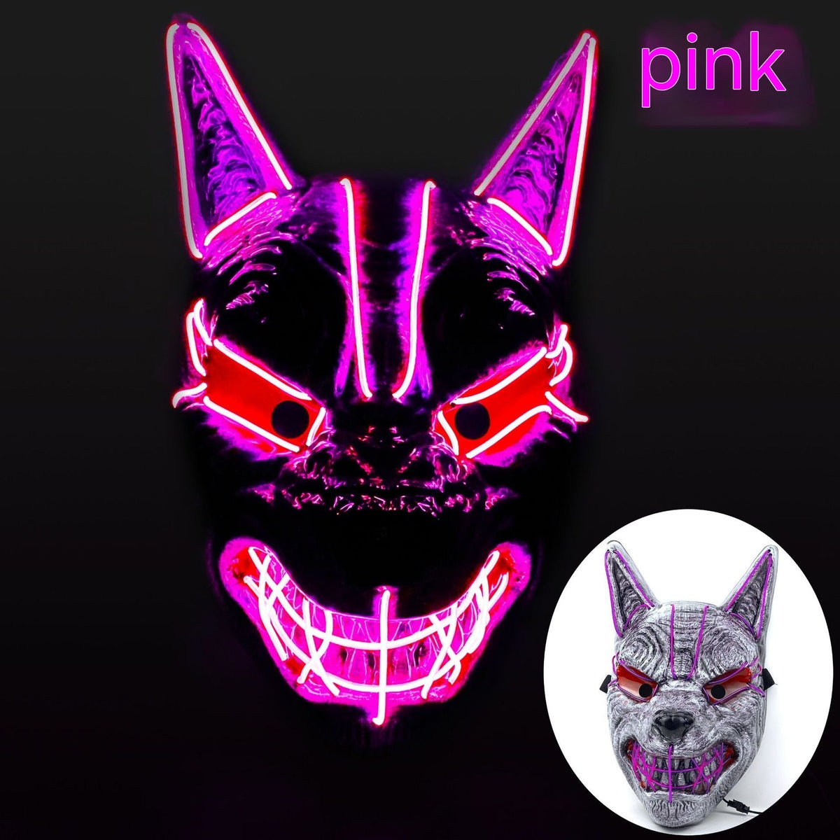 Halloween LED Full Face Luminous Mask - My Store - Flyclothing LLC