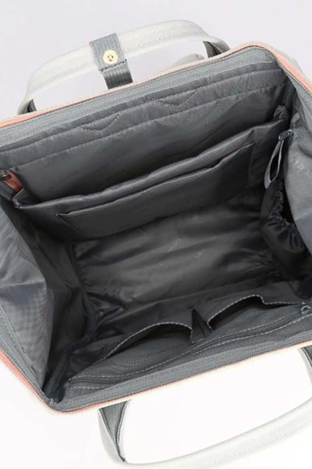 Himawari Contrast Waterproof Canvas Backpack Bag with Side Pockets - Trendsi - Flyclothing LLC