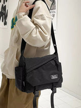 Plaid Buckle Flap Crossbody Bag - Trendsi - Flyclothing LLC