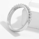 925 Sterling Silver Inlaid Zircon Ring - Trendsi - Flyclothing LLC