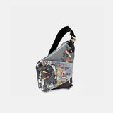Nicole Lee USA Vegan Leather Leopard & Lip Pattern Crossbody Bag - Trendsi - Flyclothing LLC