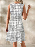 Round Neck Sleeveless Dress - Trendsi