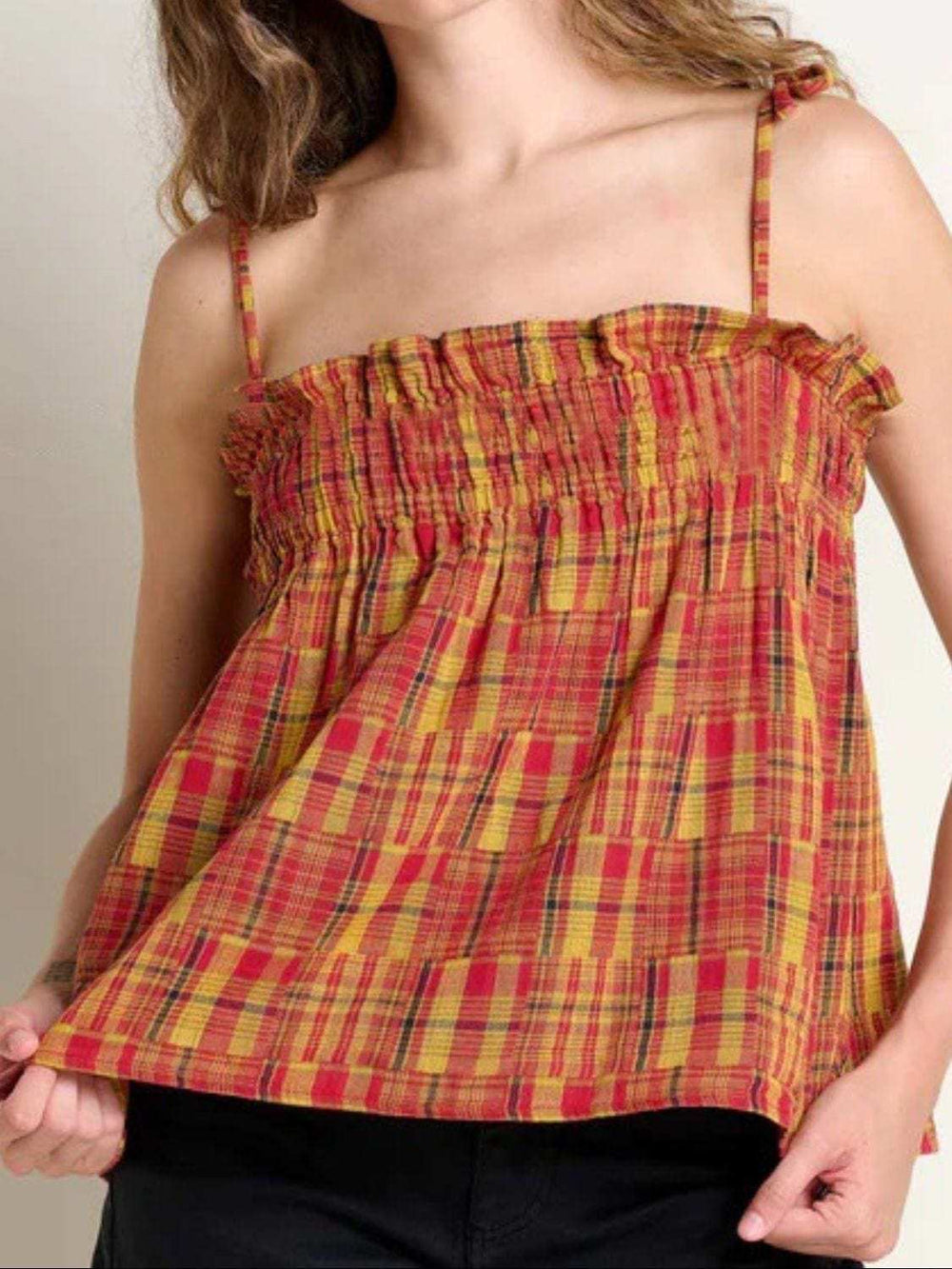 Frill Square Neck Cami - Trendsi - Flyclothing LLC