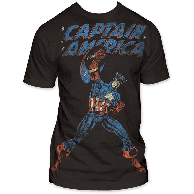 Captain America Shield T-Shirt - Captain Marvel - Flyclothing LLC