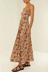 Printed Square Neck Cami Dress - Trendsi - Flyclothing LLC