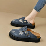 Round Toe Platform Loafers - Trendsi