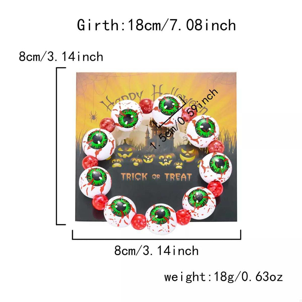 Halloween Beaded Necklace and Bracelet Jewelry Set - Trendsi - Flyclothing LLC