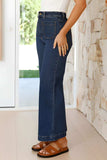 High Waist Bootcut Jeans with Pockets - Trendsi - Flyclothing LLC