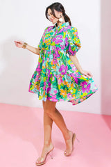 CONTAIN THE SUN POPLIN MINI DRESS - Flying Tomato - Flyclothing LLC
