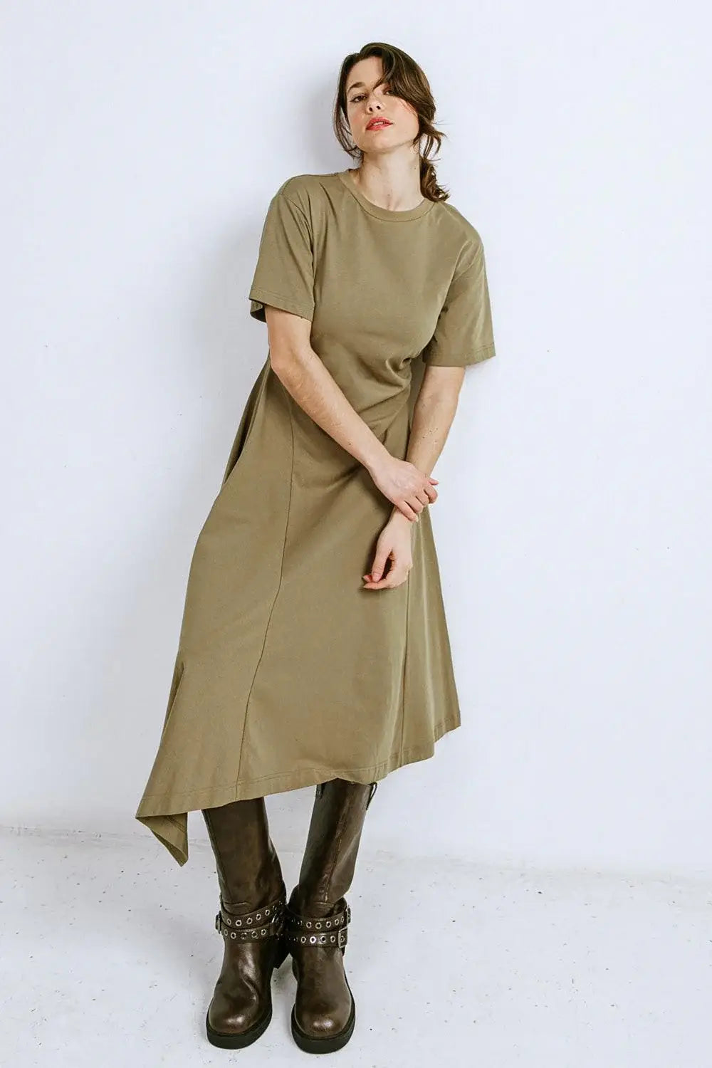 RIGHT ON CUE KNIT MIDI DRESS - Flying Tomato - Flyclothing LLC